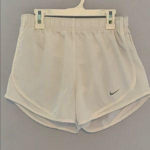 nike white athletic shorts